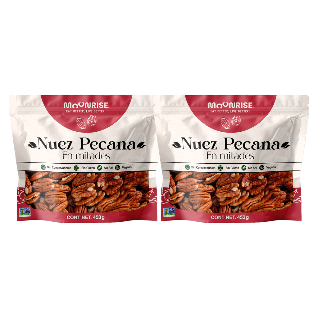 Mitad de Nuez Pecana Natural 2 Pack (Copia) Moonrisefoods