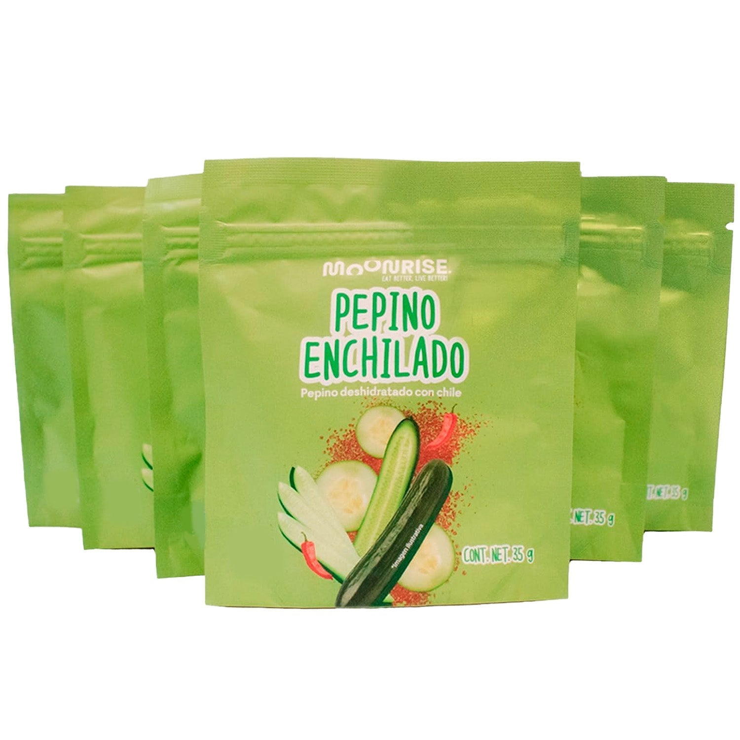 Pepino Enchilado Deshidratado 6 Pack MOONRISE