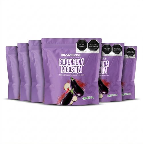 Berenjena Enchilada Deshidratada 6 Pack Moonrisefoods