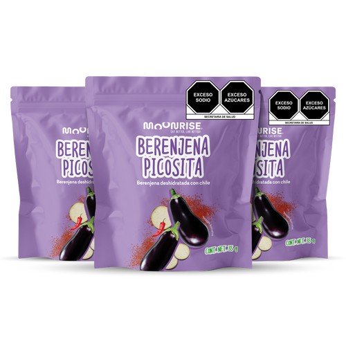Berenjena Enchilada Deshidratada 3 Pack Moonrisefoods