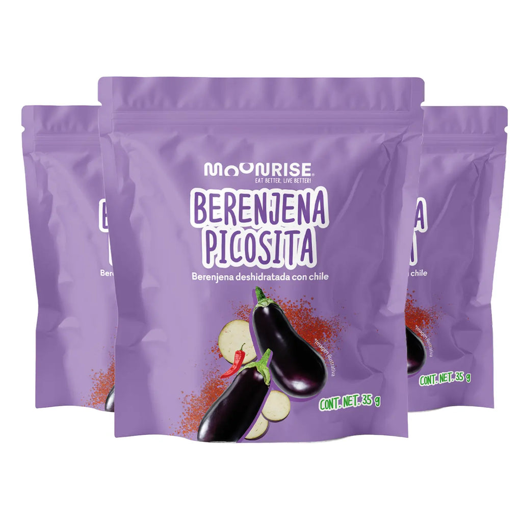 Berenjena Enchilada Deshidratada 3 Pack Moonrisefoods