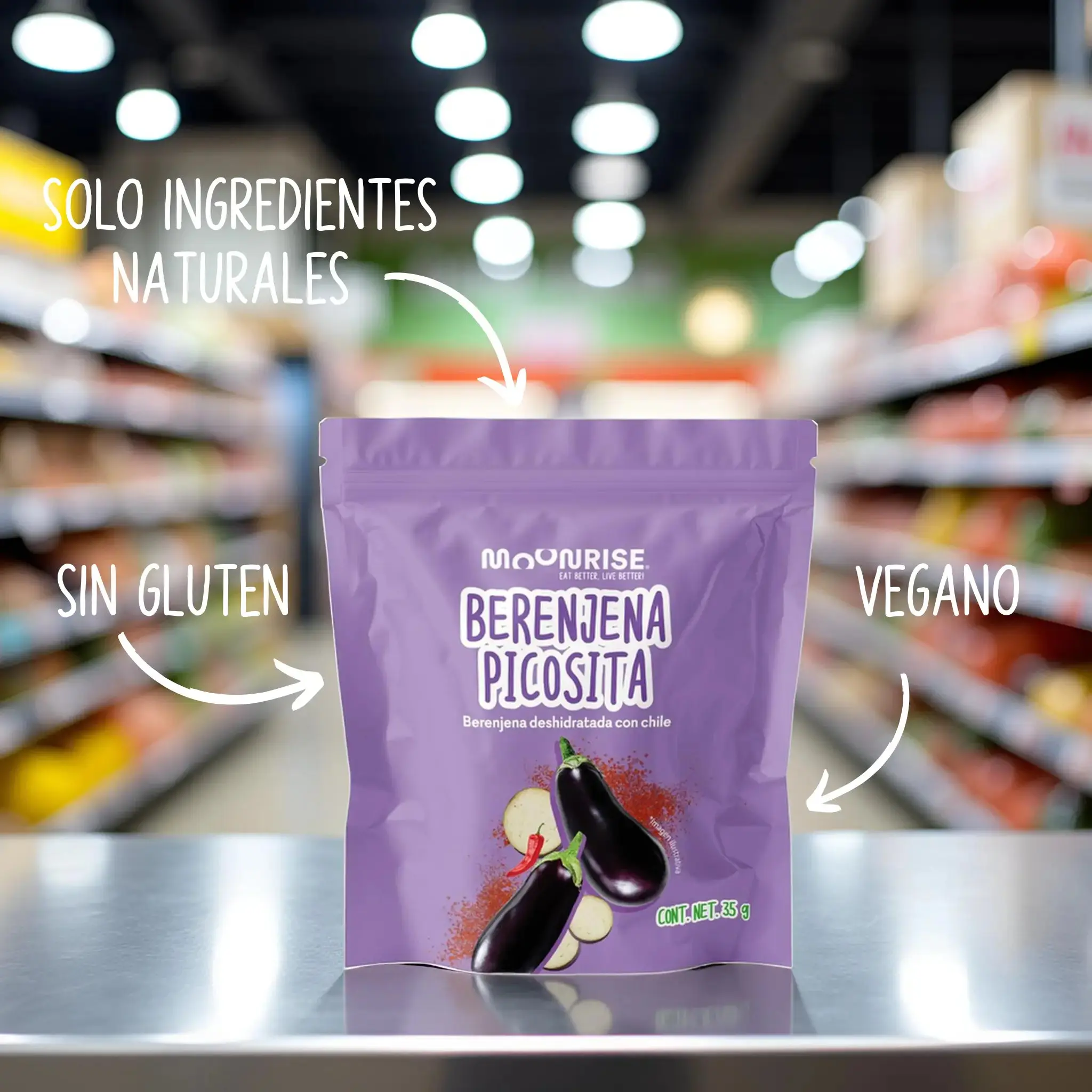 Berenjena Enchilada Deshidratada 6 Pack (Copia) Moonrisefoods